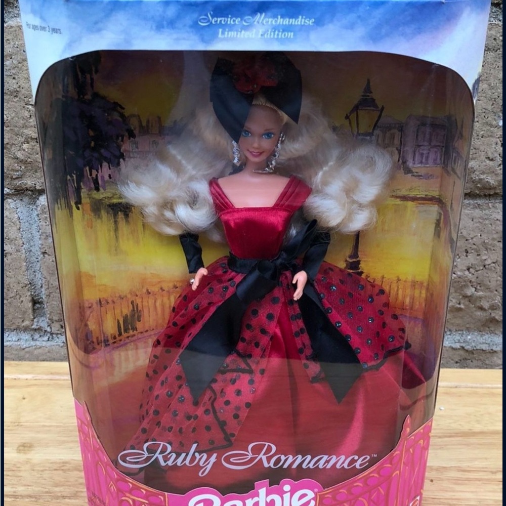 Mattel Barbie Ruby Romance Doll in Red and Black Gown